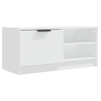 Mobile Porta TV Bianco 80x35x36,5 cm in Legno Multistrato - homemem39