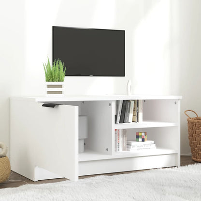 Mobile Porta TV Bianco 80x35x36,5 cm in Legno Multistrato - homemem39