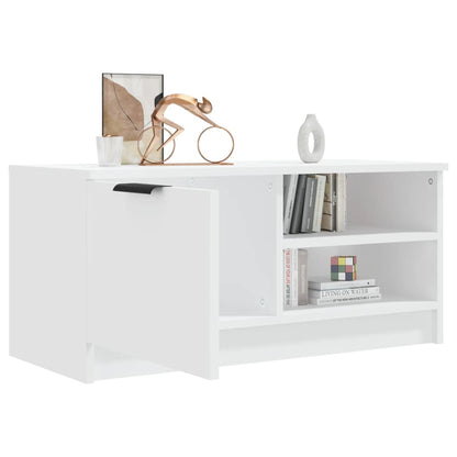 Mobile Porta TV Bianco 80x35x36,5 cm in Legno Multistrato - homemem39