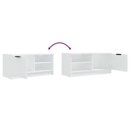 Mobile Porta TV Bianco 80x35x36,5 cm in Legno Multistrato - homemem39