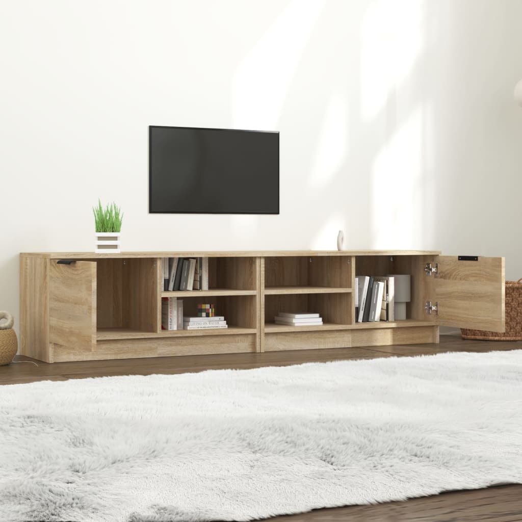 Mobili TV 2 pz Rovere Sonoma 80x35x36,5 cm in Legno Multistrato - homemem39