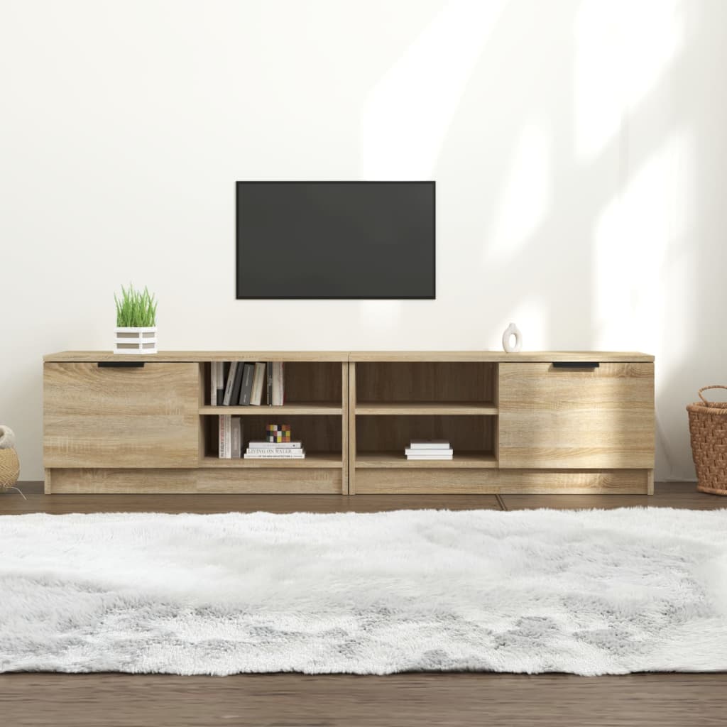 Mobili TV 2 pz Rovere Sonoma 80x35x36,5 cm in Legno Multistrato - homemem39