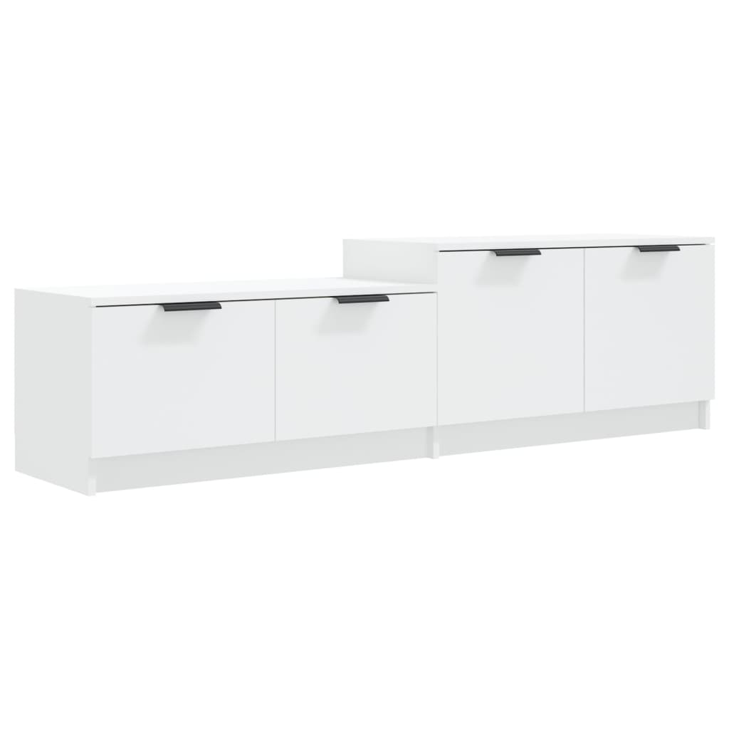 Mobile Porta TV Bianco 158,5x36x45 cm in Legno Multistrato - homemem39