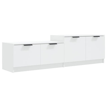 Mobile Porta TV Bianco 158,5x36x45 cm in Legno Multistrato - homemem39