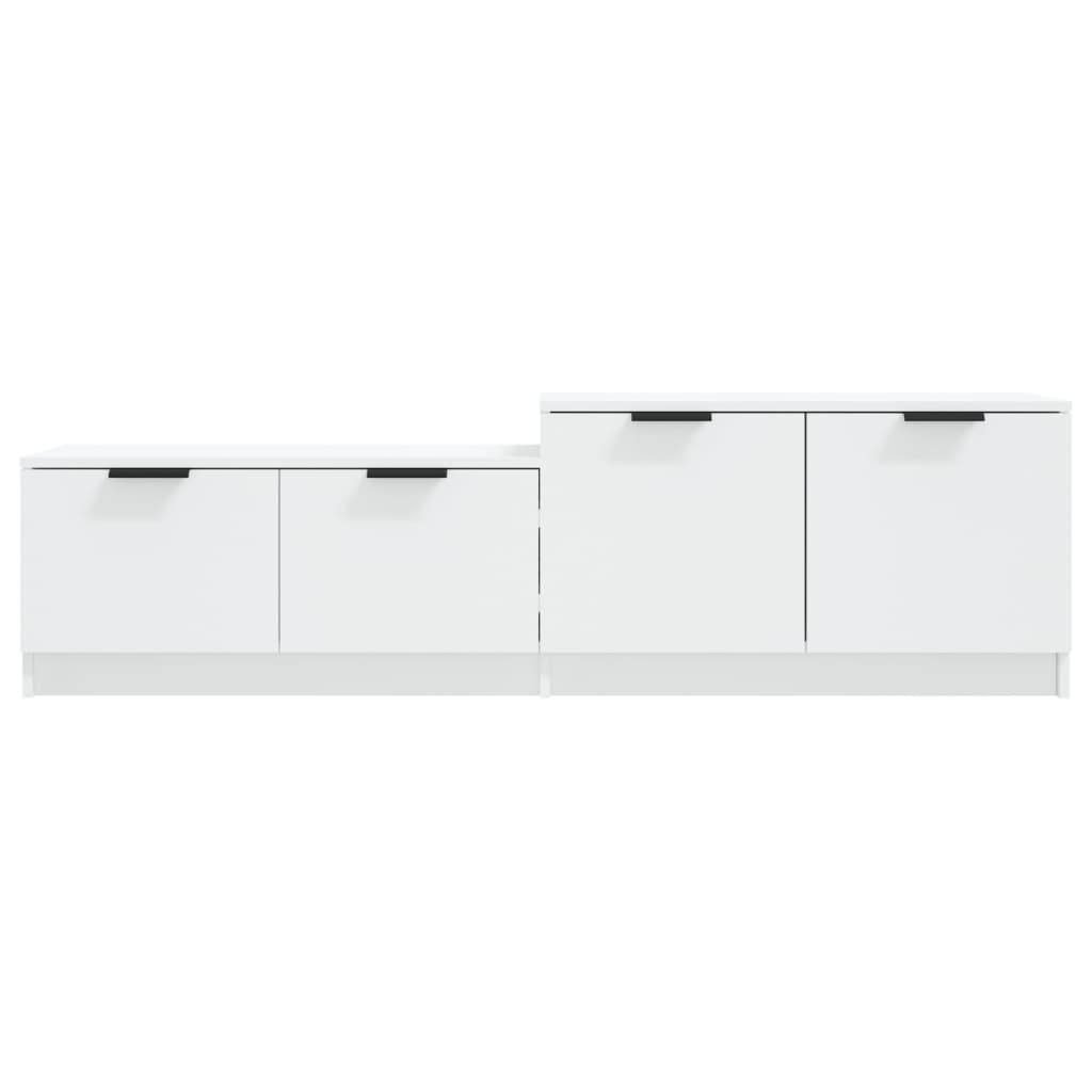 Mobile Porta TV Bianco 158,5x36x45 cm in Legno Multistrato - homemem39