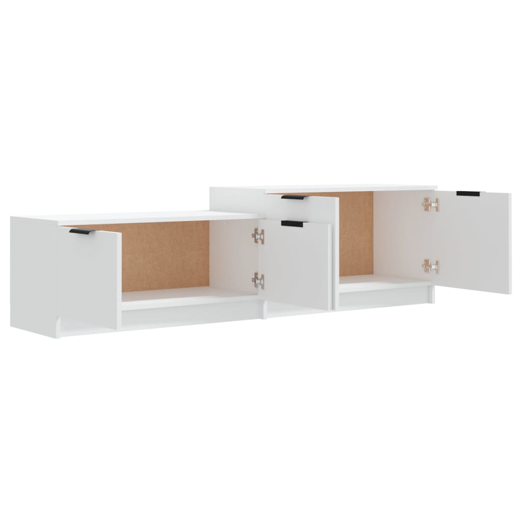 Mobile Porta TV Bianco 158,5x36x45 cm in Legno Multistrato - homemem39