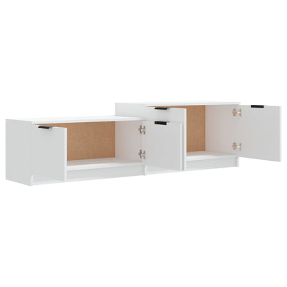 Mobile Porta TV Bianco 158,5x36x45 cm in Legno Multistrato - homemem39