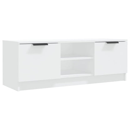 Mobile Porta TV Bianco 102x35x36,5 cm in Legno Multistrato - homemem39