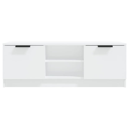 Mobile Porta TV Bianco 102x35x36,5 cm in Legno Multistrato - homemem39