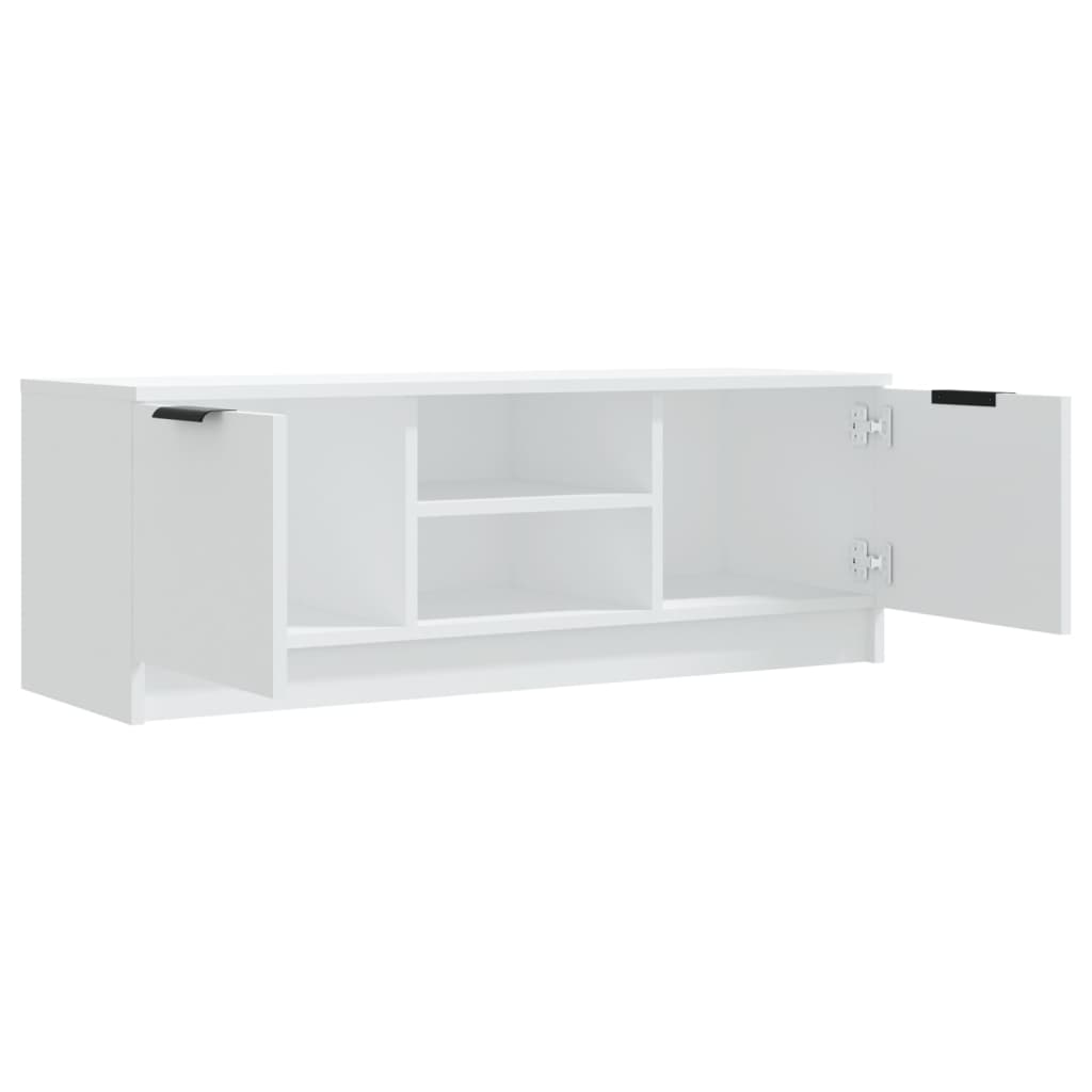 Mobile Porta TV Bianco 102x35x36,5 cm in Legno Multistrato - homemem39