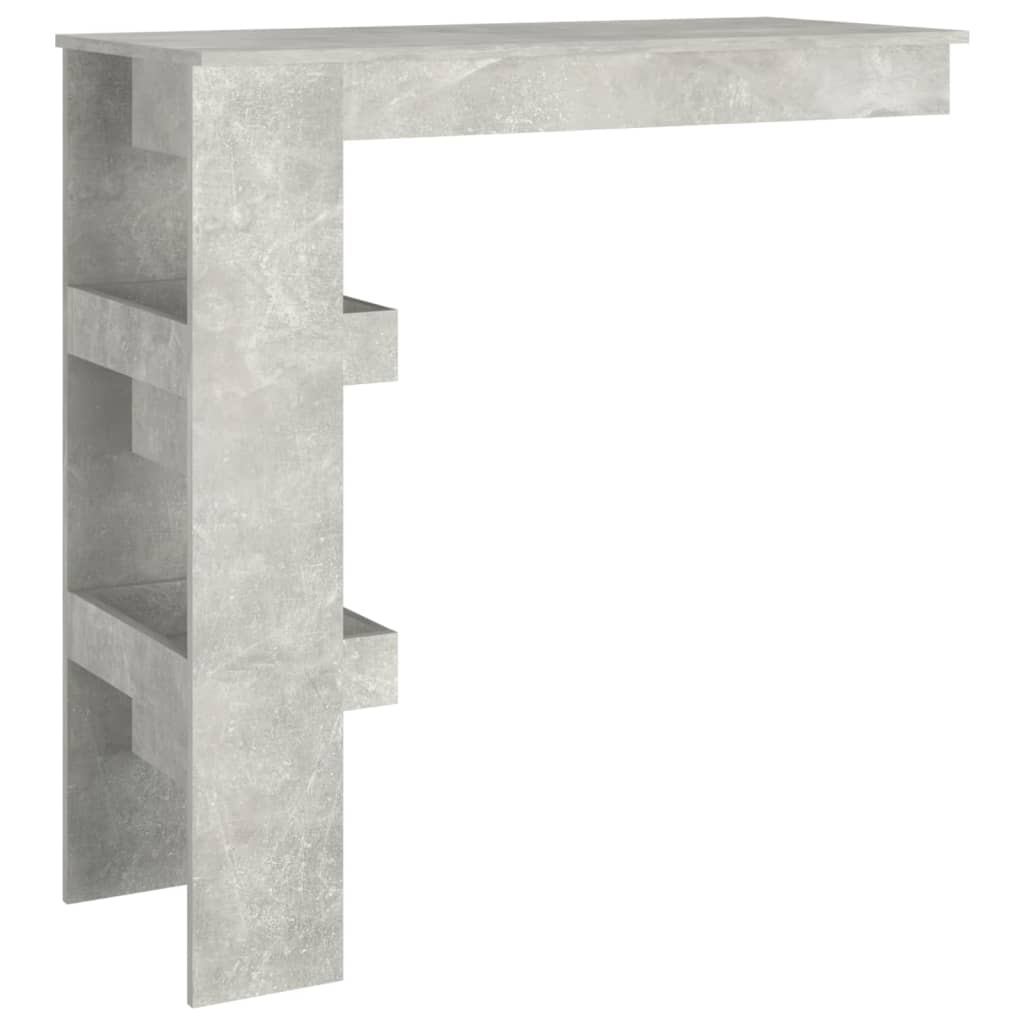 Bancone da Muro Grigio Cemento 102x45x103,5 cm Legno Compensato - homemem39