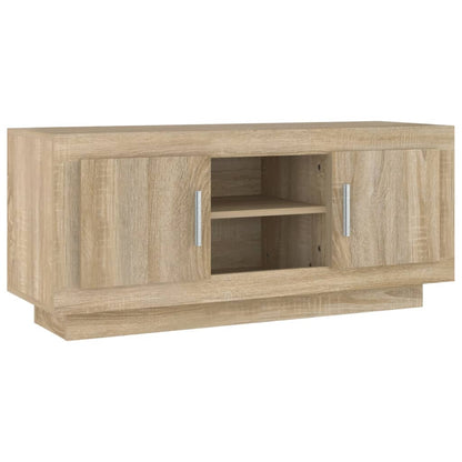 Mobile Porta TV Rovere Sonoma 102x35x45 cm in Legno Multistrato - homemem39