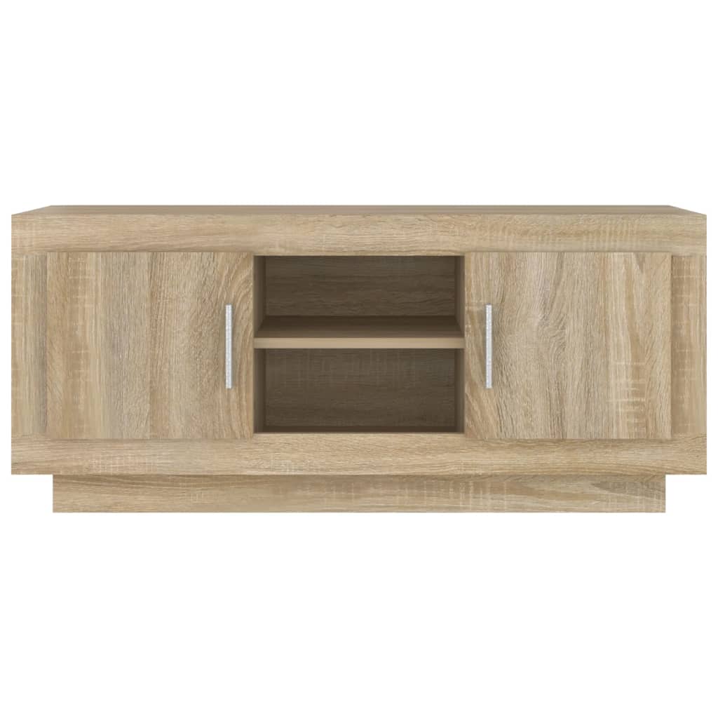 Mobile Porta TV Rovere Sonoma 102x35x45 cm in Legno Multistrato - homemem39