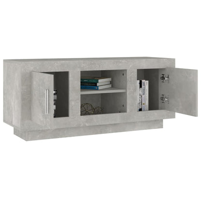 Mobile Porta TV Grigio Cemento 102x35x45cm in Legno Multistrato - homemem39