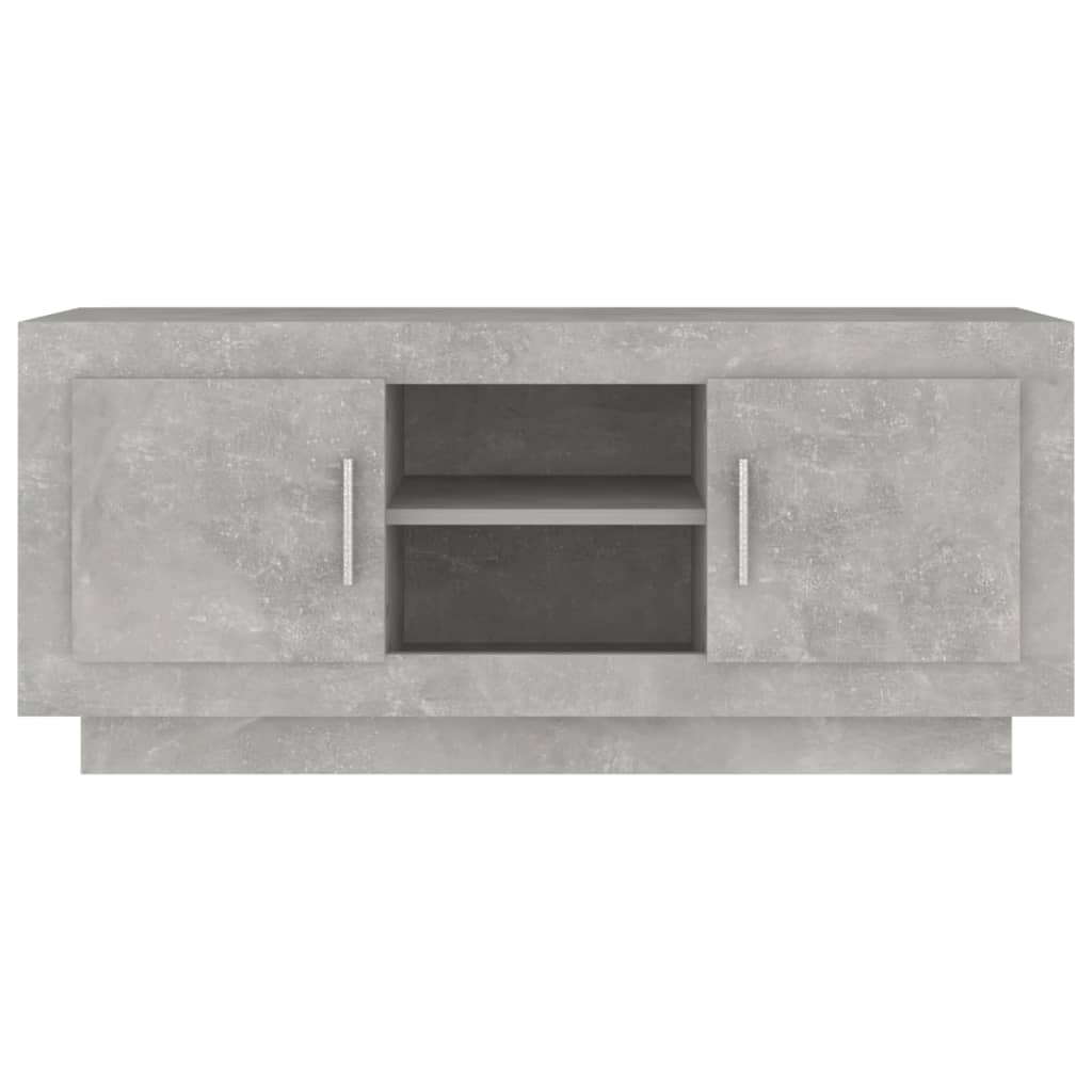 Mobile Porta TV Grigio Cemento 102x35x45cm in Legno Multistrato - homemem39