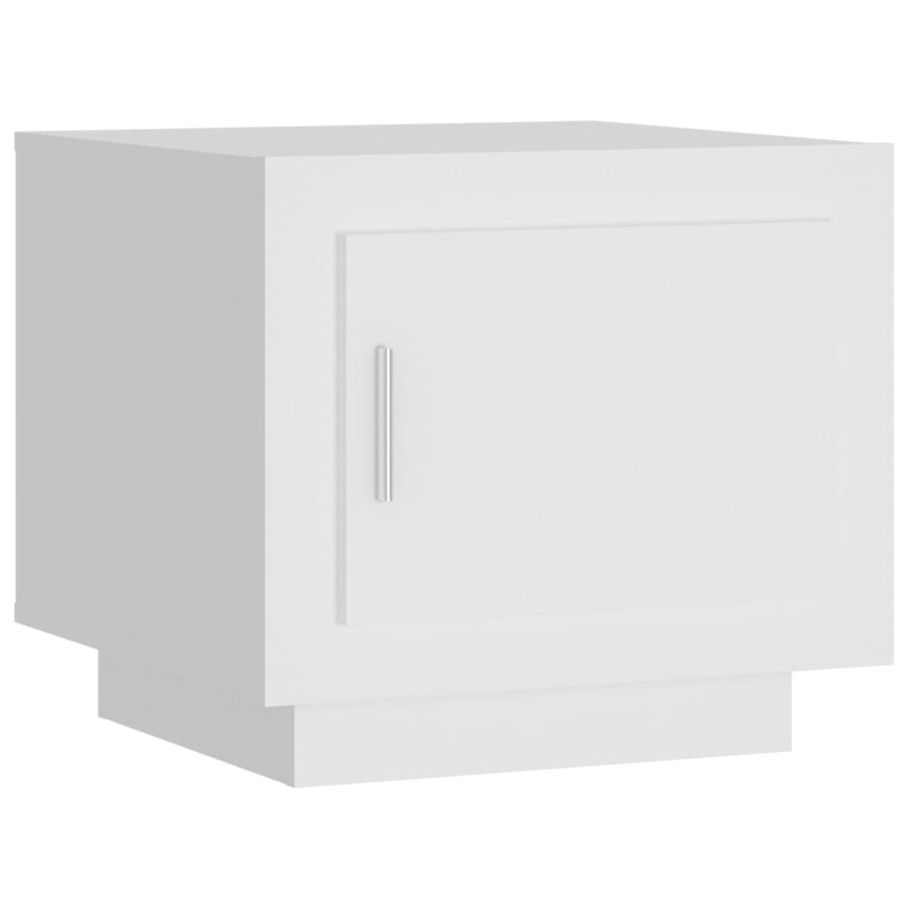 Tavolino da Salotto Bianco 51x50x45 cm in Legno Multistrato - homemem39