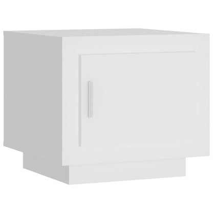 Tavolino da Salotto Bianco 51x50x45 cm in Legno Multistrato - homemem39
