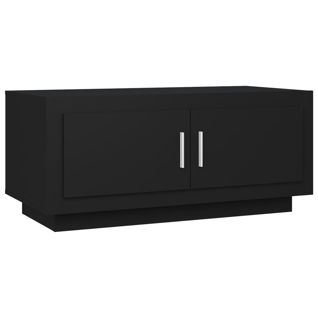 Tavolino da Salotto Nero 102x50x45 cm in Legno Compensato - homemem39