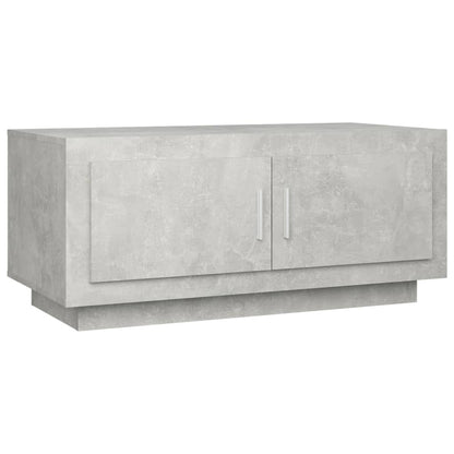 Tavolino Salotto Grigio Cemento 102x50x45 cm Legno Compensato - homemem39