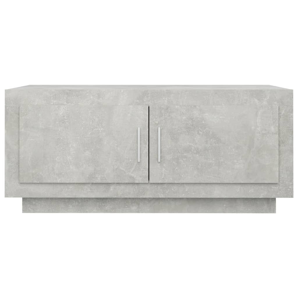 Tavolino Salotto Grigio Cemento 102x50x45 cm Legno Compensato - homemem39