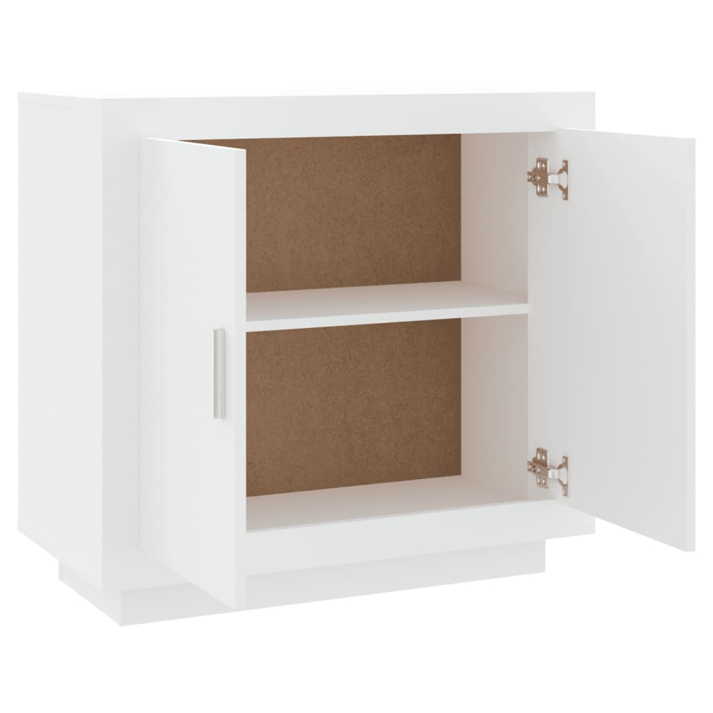 Credenza Bianco 80x40x75 cm in Legno Compensato - homemem39