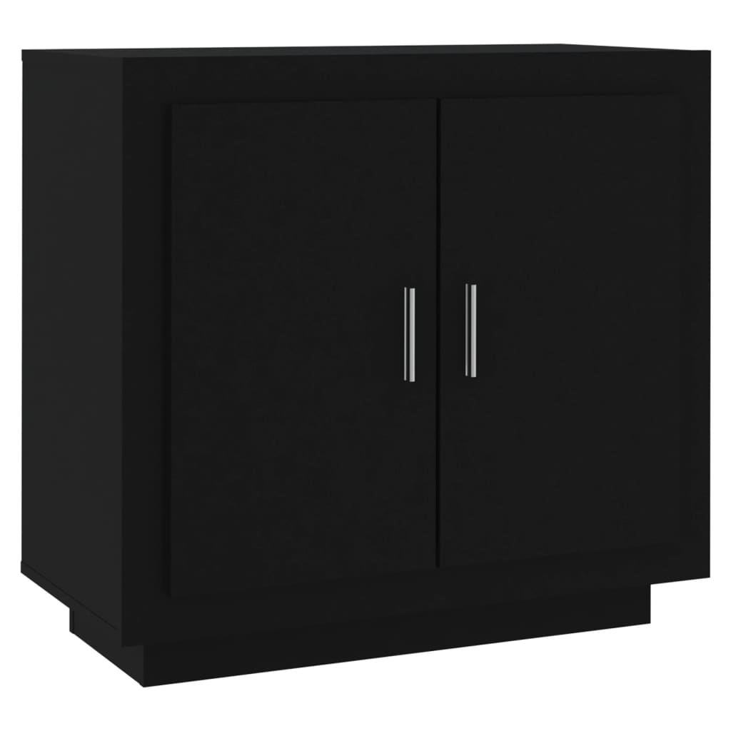 Credenza Nera 80x40x75 cm in Legno Compensato - homemem39