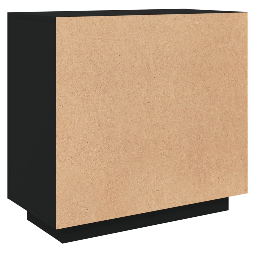 Credenza Nera 80x40x75 cm in Legno Compensato - homemem39