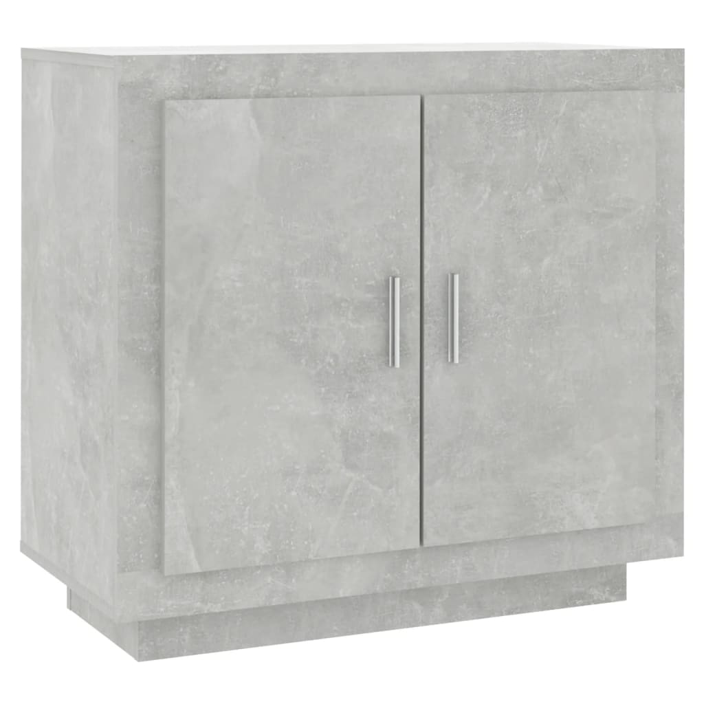 Credenza Grigio Cemento 80x40x75 cm in Legno Compensato - homemem39