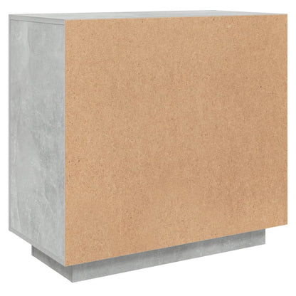 Credenza Grigio Cemento 80x40x75 cm in Legno Compensato - homemem39