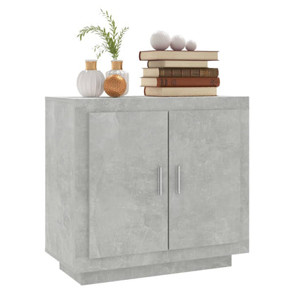 Credenza Grigio Cemento 80x40x75 cm in Legno Compensato - homemem39