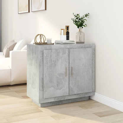 Credenza Grigio Cemento 80x40x75 cm in Legno Compensato - homemem39