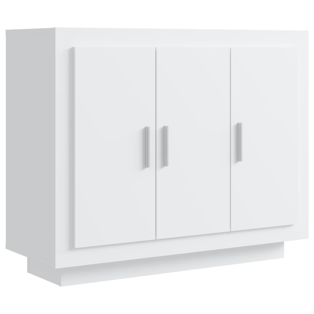 Credenza Bianca 92x35x75 cm in Legno Multistrato - homemem39