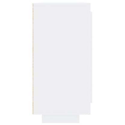 Credenza Bianco Lucido 92x35x75 cm in Legno Compensato - homemem39