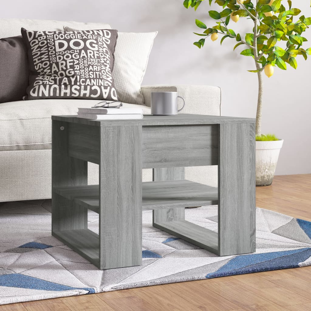 Tavolino Salotto Grigio Sonoma 55,5x55x45 cm Legno Multistrato - homemem39