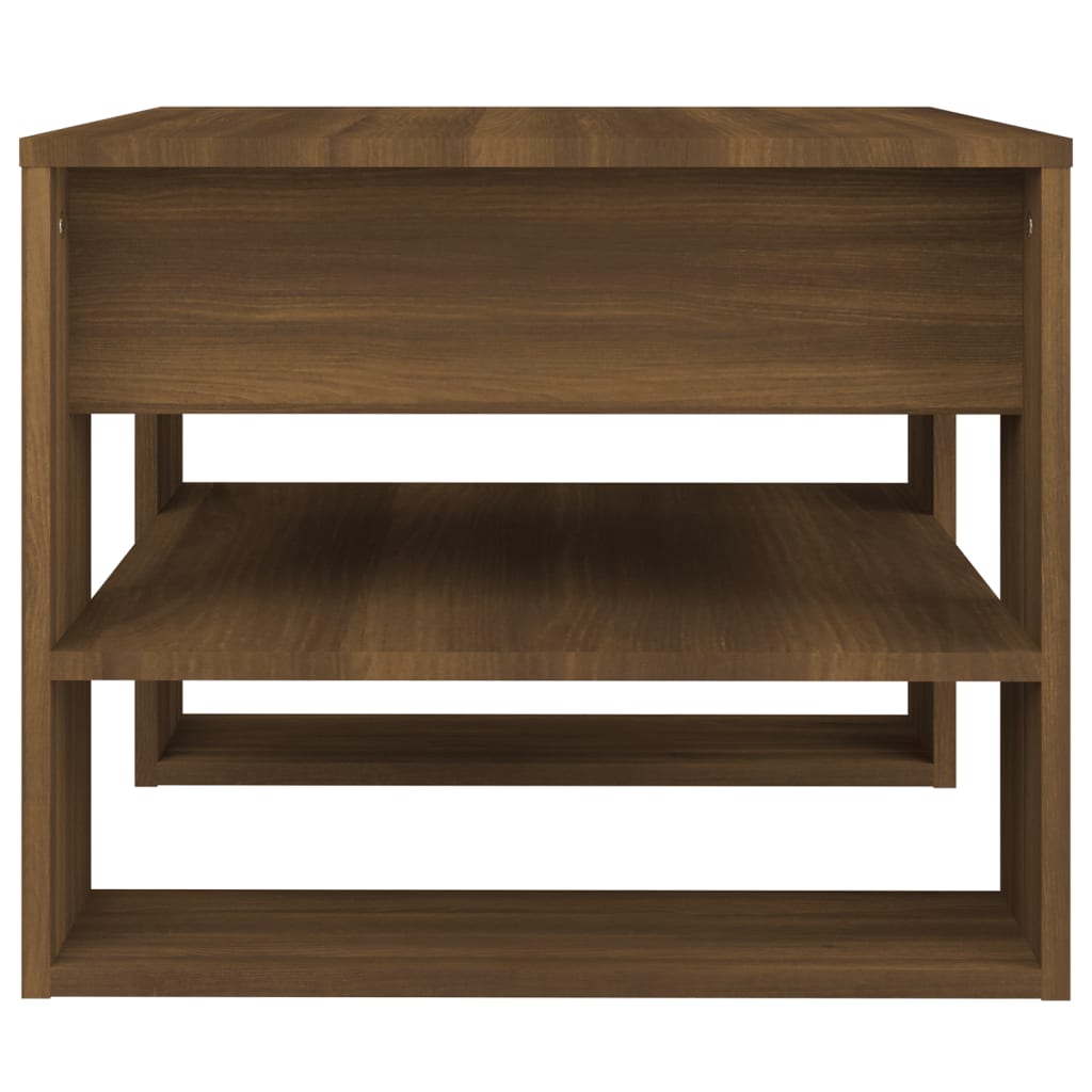 Tavolino da Salotto Marrone 55,5x55x45 cm Legno Multistrato - homemem39