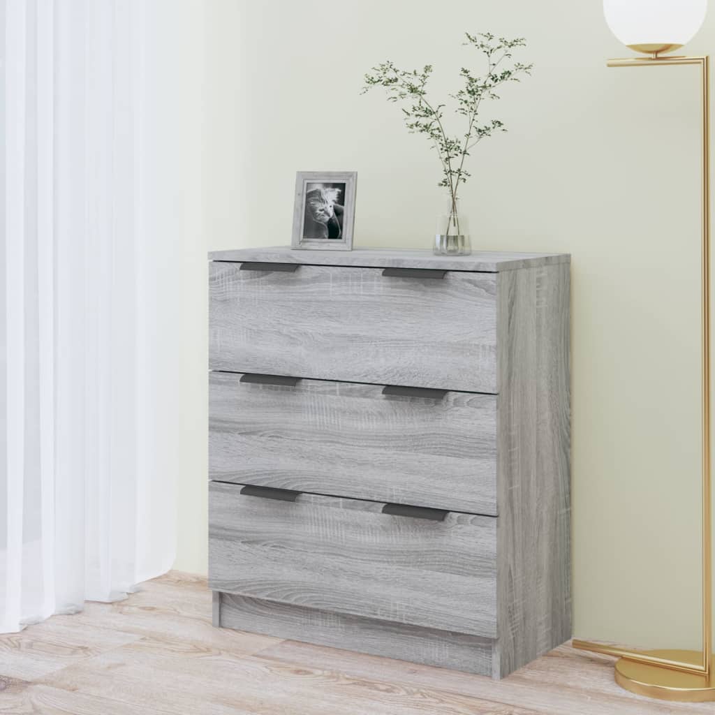 Credenza Grigio Sonoma 60x30x70 cm in Legno Multistrato - homemem39