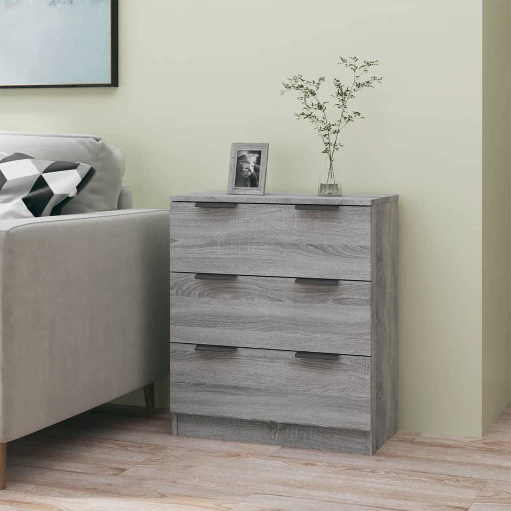 Credenza Grigio Sonoma 60x30x70 cm in Legno Multistrato - homemem39