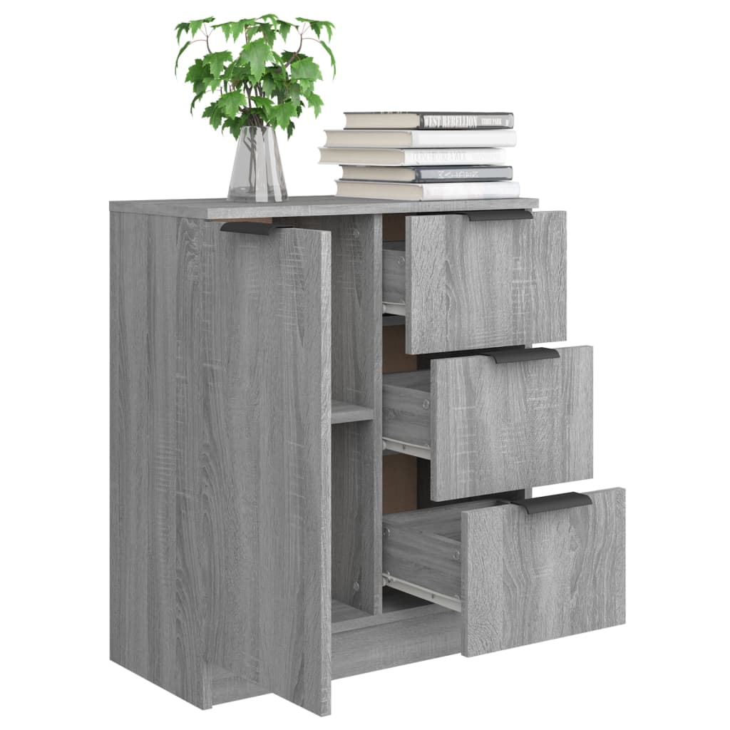 Credenza Grigio Sonoma 60x30x70 cm in Legno Multistrato - homemem39