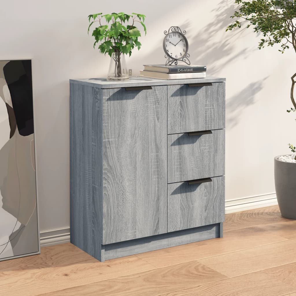 Credenza Grigio Sonoma 60x30x70 cm in Legno Multistrato - homemem39