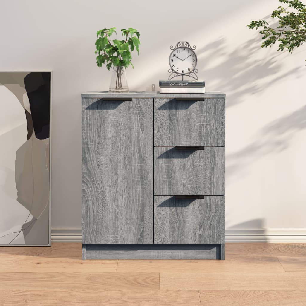 Credenza Grigio Sonoma 60x30x70 cm in Legno Multistrato - homemem39