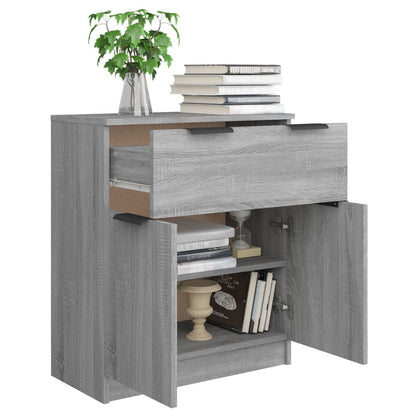 Credenza Grigio Sonoma 60x30x70 cm in Legno Multistrato - homemem39