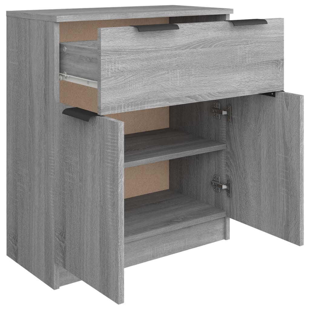 Credenza Grigio Sonoma 60x30x70 cm in Legno Multistrato - homemem39