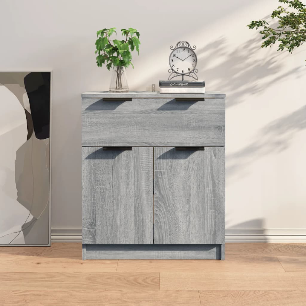 Credenza Grigio Sonoma 60x30x70 cm in Legno Multistrato - homemem39