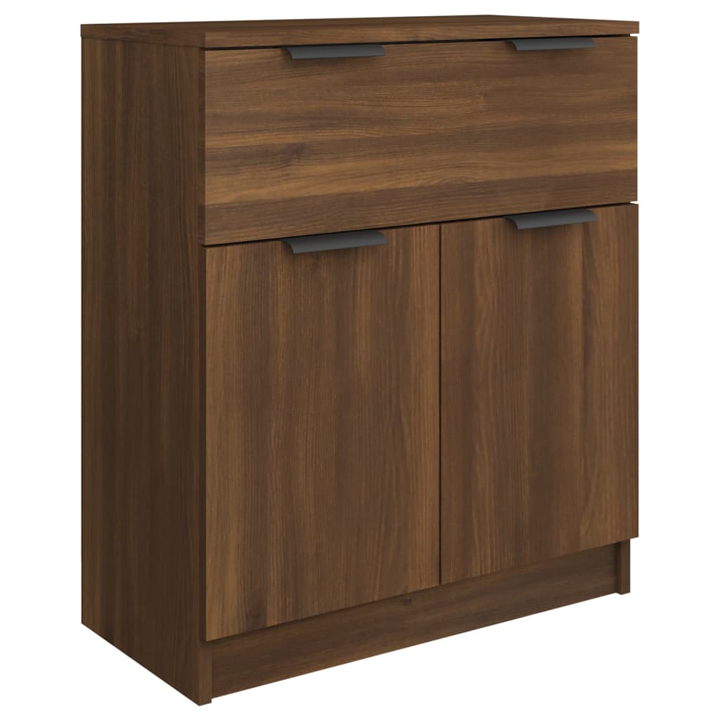 Credenza Rovere Marrone 60x30x70 cm in Legno Multistrato - homemem39