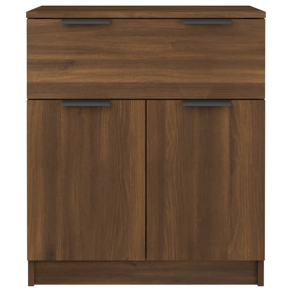 Credenza Rovere Marrone 60x30x70 cm in Legno Multistrato - homemem39