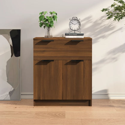 Credenza Rovere Marrone 60x30x70 cm in Legno Multistrato - homemem39