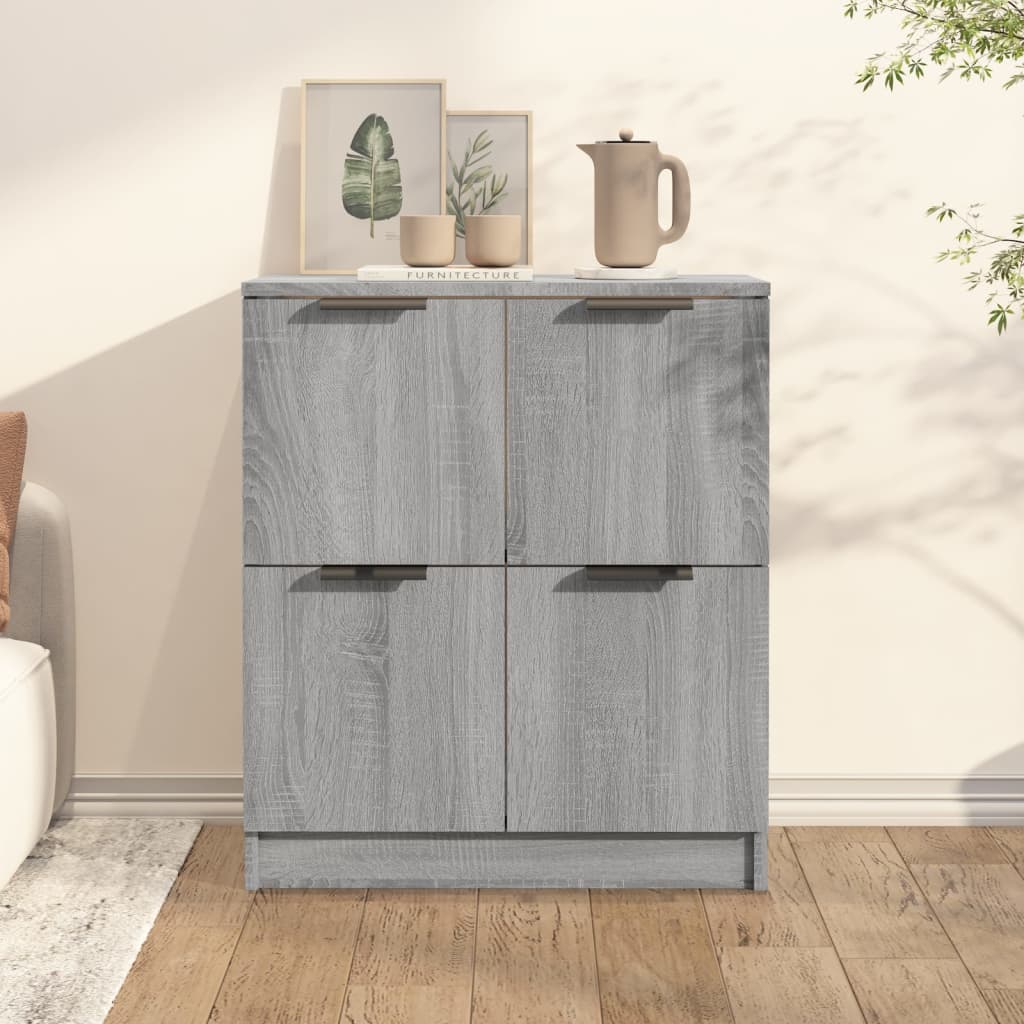 Credenza Grigio Sonoma 60x30x70 cm in Legno Multistrato - homemem39