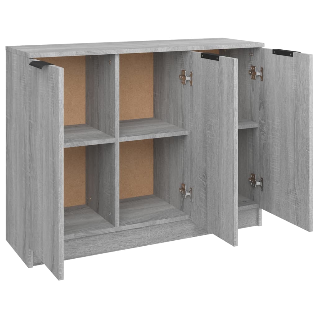 Credenza Grigio Sonoma 90,5x30x70 cm in Legno Multistrato - homemem39