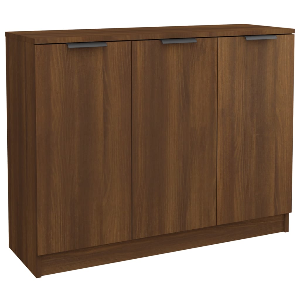 Credenza Rovere Marrone 90,5x30x70 cm in Legno Multistrato - homemem39