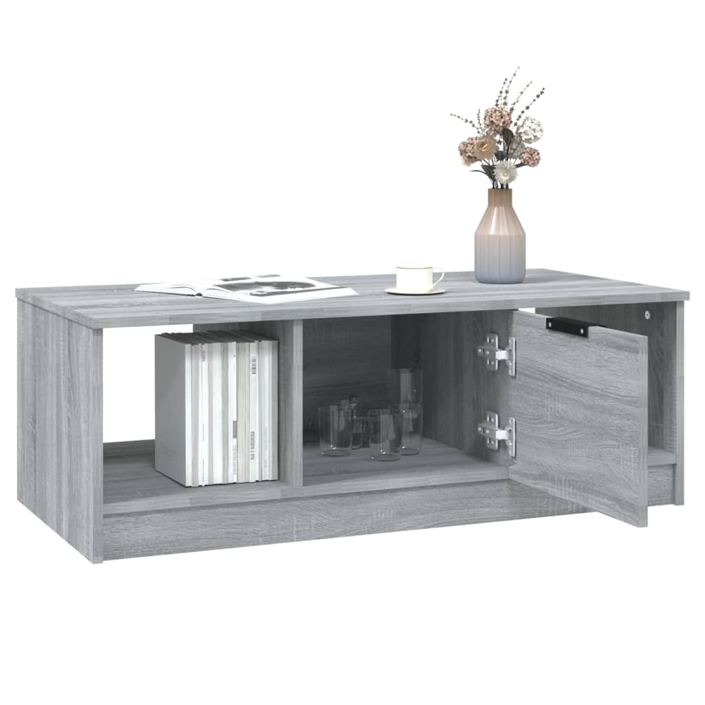 Tavolino da Salotto Grigio Sonoma 102x50x36cm Legno Multistrato - homemem39